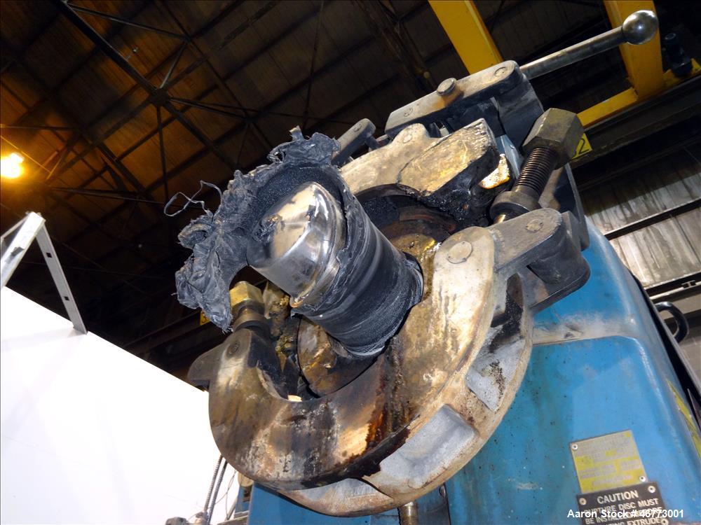 Used Davis-Standard 165mm Single Screw Extruder, Model 165MM-60TPIH. Approximate 30 to 1 L/D ratio, 6 zones electrically heated, water cooled non-vented barrel, water cooled feed throat with magnet a...