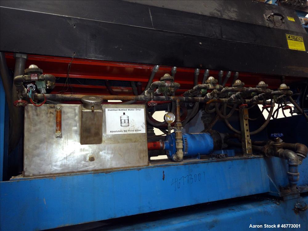 Used Davis-Standard 165mm Single Screw Extruder, Model 165MM-60TPIH. Approximate 30 to 1 L/D ratio, 6 zones electrically heated, water cooled non-vented barrel, water cooled feed throat with magnet a...