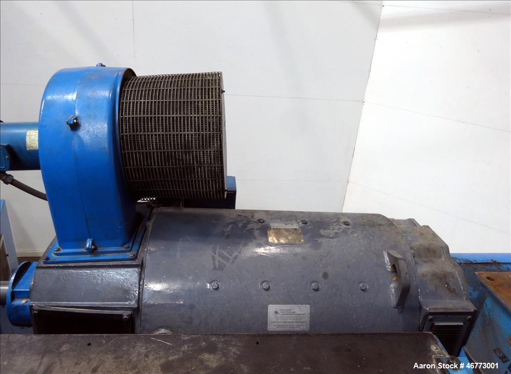 Used Davis-Standard 165mm Single Screw Extruder, Model 165MM-60TPIH. Approximate 30 to 1 L/D ratio, 6 zones electrically heated, water cooled non-vented barrel, water cooled feed throat with magnet a...