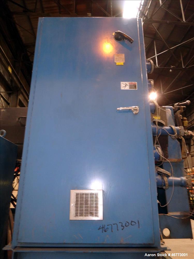 Used Davis-Standard 165mm Single Screw Extruder, Model 165MM-60TPIH. Approximate 30 to 1 L/D ratio, 6 zones electrically heated, water cooled non-vented barrel, water cooled feed throat with magnet a...