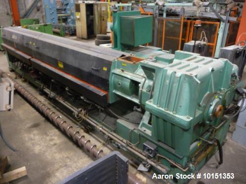 Used- 6" Davis Standard 40:1 L/D Non-Vented Extruder