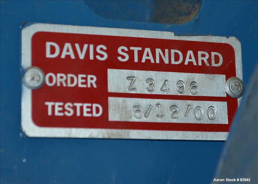 Used- Davis Standard 2" Thermatic Single Screw Extruder, Model 20IN20, Type DSPA