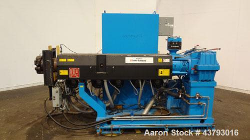 Used Davis Standard Mark V 2-1/2” Single Screw Extruder, Model 2.5IN25MV, Type DSPA. Approximate 30 to 1 L/D Ratio. Electrically heated, air cooled 5 zone non-vented barrel. Water cooled feed throat ...