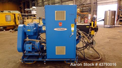 Used Davis Standard Mark V 2-1/2” Single Screw Extruder, Model 2.5IN25MV, Type DSPA. Approximate 30 to 1 L/D Ratio. Electrically heated, air cooled 5 zone non-vented barrel. Water cooled feed throat ...