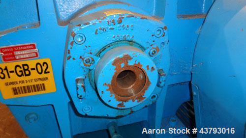 Used Davis Standard Mark V 2-1/2” Single Screw Extruder, Model 2.5IN25MV, Type DSPA. Approximate 30 to 1 L/D Ratio. Electrically heated, air cooled 5 zone non-vented barrel. Water cooled feed throat ...