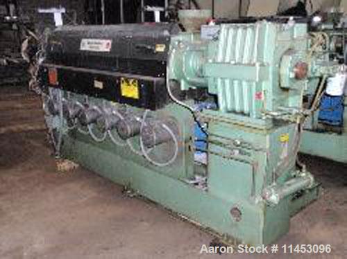 Used-Davis Standard Thermatic Extruder, model 25IN25. 2.5" diameter screw, 30:1 L/D, 6 heating zones, 50 hp motor, 17.2:1 ge...