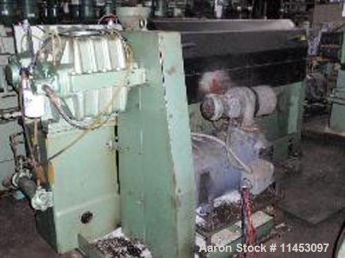 Used Davis Standard Thermatic Extruder, model 25IN25. 2.5" diameter screw, 30:1 L/D, 6 heating zones, 50 hp motor, 17.2:1 gearbox ratio, with hydraulic screen changer. Includes Process Controls Corp ...