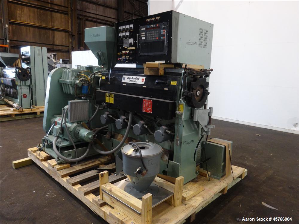 Used- Davis Standard 2-1/2" Single Screw Thermatic Extruder