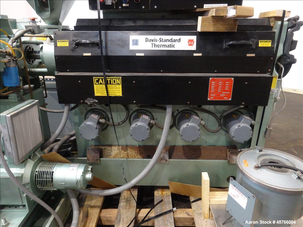 Used Davis Standard 2-1/2" Single Screw Thermatic Extruder