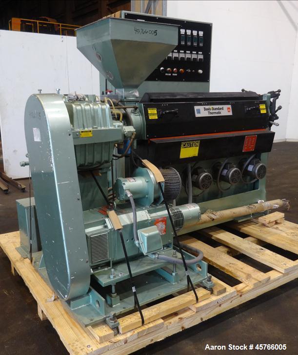 Used Davis Standard 2-1/2" Single Screw Thermatic Extruder