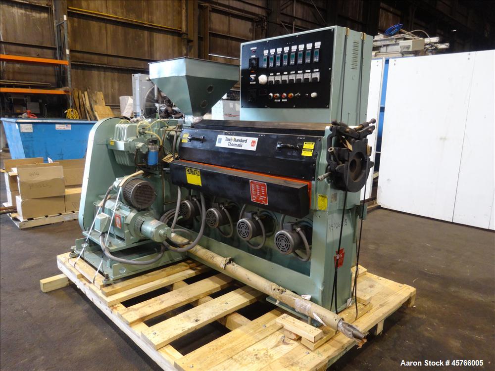 Used Davis Standard 2-1/2" Single Screw Thermatic Extruder