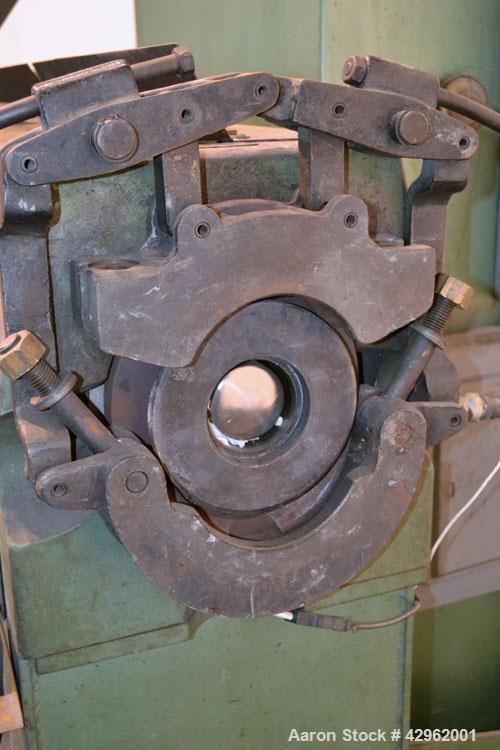 Used Davis Standard 3-1/2" Single Screw Extruder, Model 350S, Approximately 24 to 1 L/D Ratio. Electrically heated, air cooled 5 zone non-vented barrel. Water cooled feed throat with hopper. Driven b...