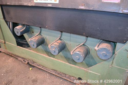 Used Davis Standard 3-1/2" Single Screw Extruder, Model 350S, Approximately 24 to 1 L/D Ratio. Electrically heated, air cooled 5 zone non-vented barrel. Water cooled feed throat with hopper. Driven b...