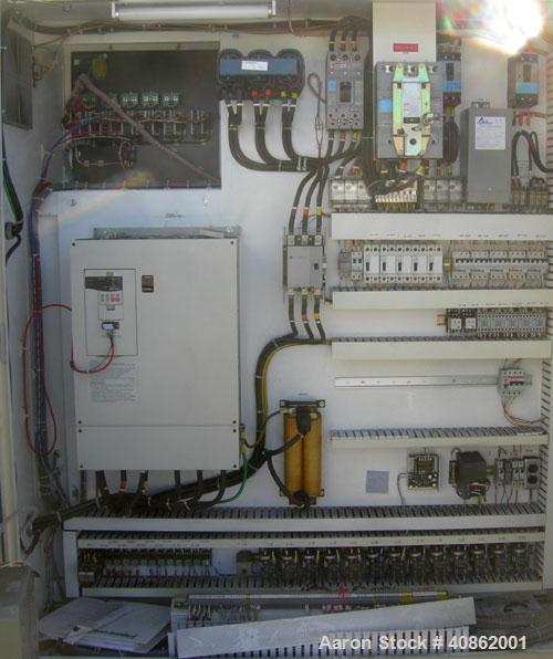 Used Davis Standard 3 1/2" Thermatic Single Screw Extruder, Model 35IN35, Type DSPA. 30 to 1 L/D ratio. Electrically heated, air cooled 5 zone barrel. Water cooled feed throat, no hopper. Approximate...