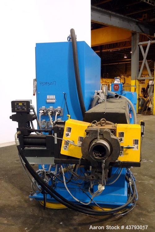 Used Davis Standard Mark V 3-1/2” Single Screw Extruder, Model 35IN35, Type DSPA. SO# 76499. Approximate 30 to 1 L/D ratio. Driven by a 75hp, 230/460 volt, 2700 rpm motor thru a reducer, HP capacity ...
