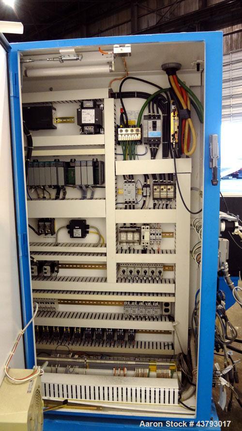 Used Davis Standard Mark V 3-1/2” Single Screw Extruder, Model 35IN35, Type DSPA. SO# 76499. Approximate 30 to 1 L/D ratio. Driven by a 75hp, 230/460 volt, 2700 rpm motor thru a reducer, HP capacity ...