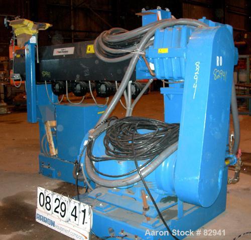 USED: Davis Standard 3.5" Mark V single screw extruder, model 35IN35, approx 30:1 L/D ratio. Electrically heated, air cooled...