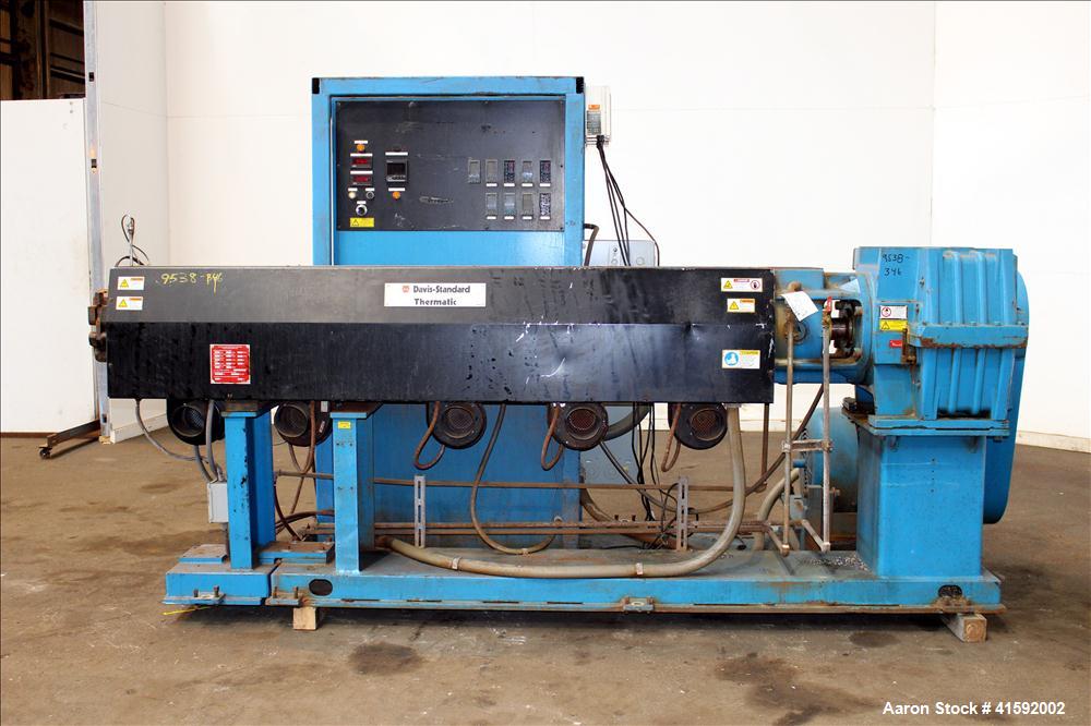 Used Davis Standard 3-1/2' Single Screw Extruder, Model 3.5MV-350