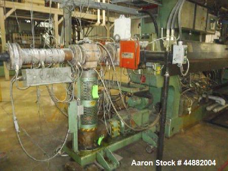 Used- Davis Standard 4.5" non-vented extruder