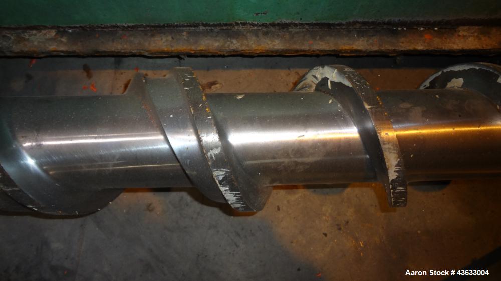 Used Davis Standard 6” Single Screw Extruder, Model 60IN60TPIH. Approximately 24 to 1 L/D ratio. Electrically heated, water cooled 5 zone non-vented barrel, with tank, heat exchanger, and pump. Water...
