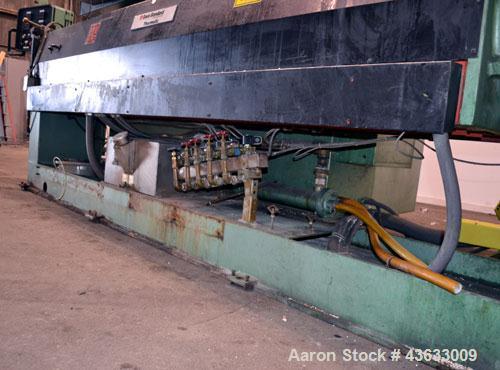 Used Davis Standard 6” Single Screw Extruder, Model 60IN60TPIH. Approximate 24 to 1 L/D ratio. Electrically heated, water cooled 5 zone non-vented barrel, with tank and heat exchanger, missing the pu...