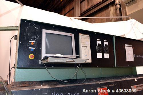 Used Davis Standard 6” Single Screw Extruder, Model 60IN60TPIH. Approximate 24 to 1 L/D ratio. Electrically heated, water cooled 5 zone non-vented barrel, with tank and heat exchanger, missing the pu...
