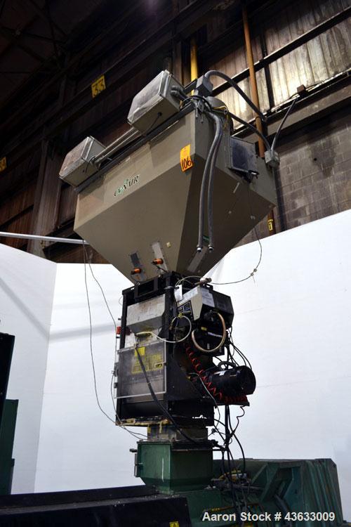 Used Davis Standard 6” Single Screw Extruder, Model 60IN60TPIH. Approximate 24 to 1 L/D ratio. Electrically heated, water cooled 5 zone non-vented barrel, with tank and heat exchanger, missing the pu...