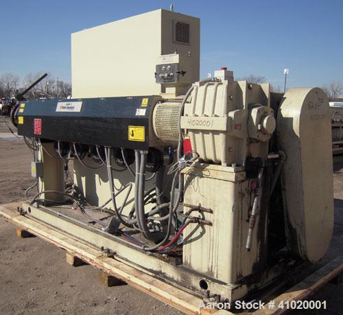 Used Davis Standard 3" Single Screw Extruder, Model 75MM75MV MFG 2002, Approximate 30:1 L/D ratio. Electrically heated, air cooled, non-vented 6 zone barrel. Water cooled feed throat with magnet, no ...
