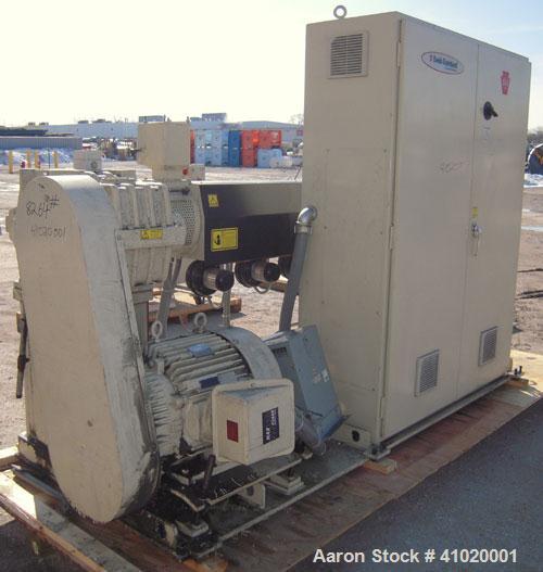 Used Davis Standard 3" Single Screw Extruder, Model 75MM75MV MFG 2002, Approximate 30:1 L/D ratio. Electrically heated, air cooled, non-vented 6 zone barrel. Water cooled feed throat with magnet, no ...