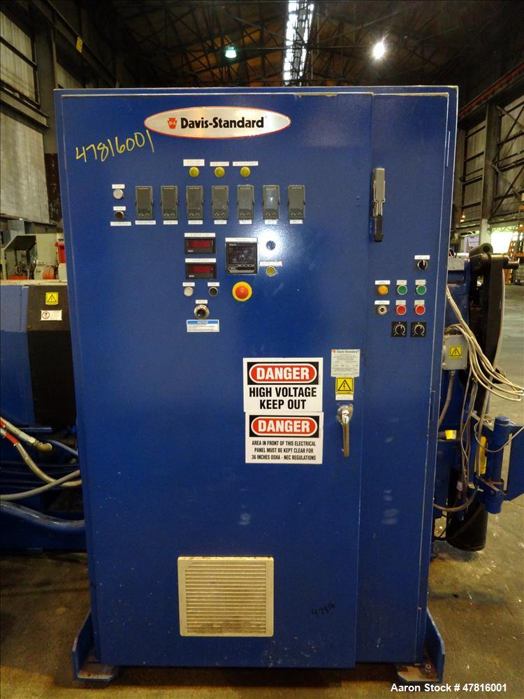 Used Davis Standard Model 80IN45T, 8" Thermatic Single Screw Extruder