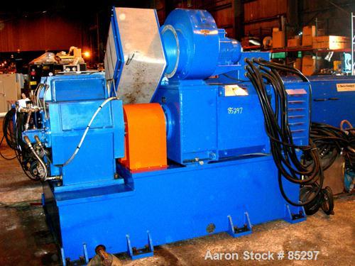 USED: Davis Standard 8" (200mm) Single Screw Extruder, model 80TN-80HT. 30:1 L/D ratio. Electrically heated, water cooled 6 zone non-vented barrel with a closed loop system with pump, tank and heat e...