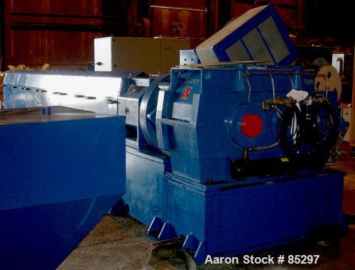 USED: Davis Standard 8" (200mm) Single Screw Extruder, model 80TN-80HT. 30:1 L/D ratio. Electrically heated, water cooled 6 zone non-vented barrel with a closed loop system with pump, tank and heat e...