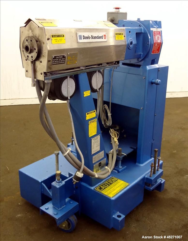 Used Davis Standard 1" Single Screw Extruder, Model DS-10-HM