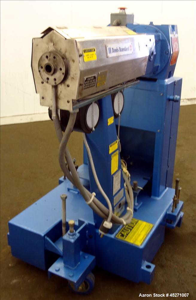 Used Davis Standard 1" Single Screw Extruder, Model DS-10-HM