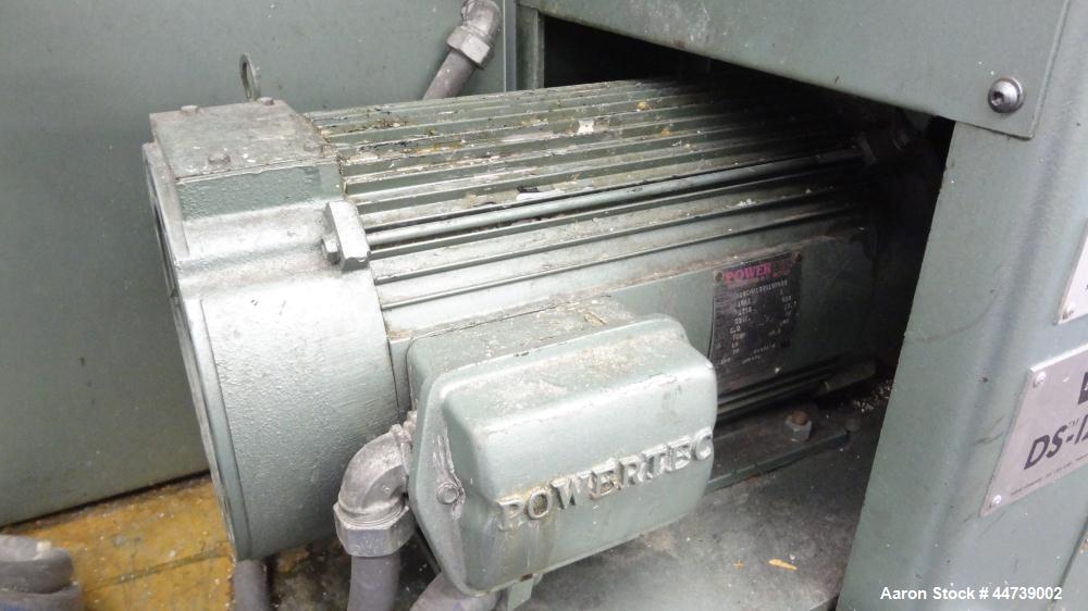 Used Davis Standard 1-1/4" Single Screw Extruder, Model DS-12-HM. Approximate 24 to 1 L/D Ratio. Electrically heated, air cooled 3 zone top vented barrel (plugged). Water cooled feed throat with hopp...