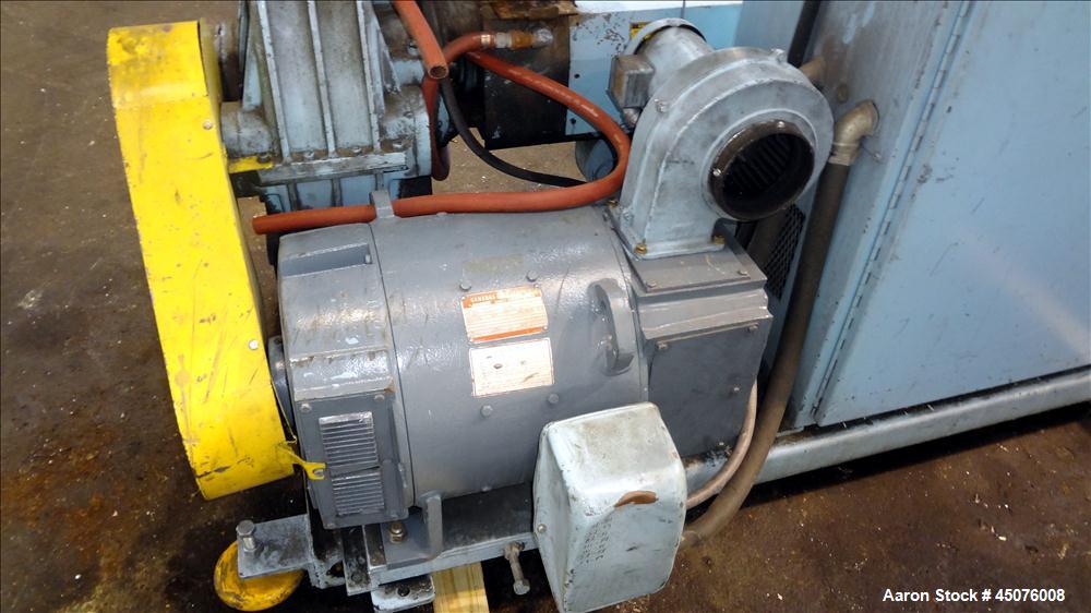 Used Davis Standard 3" Single Screw Extruder, Model DS-30. Approximate 24 to 1 L/D Ratio. Electrically heated, air cooled 4 zone non-vented barrel. Water cooled feed throat with hopper. Driven by a 4...