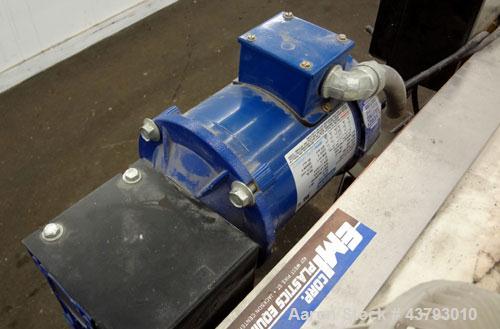 Used Davis Standard 1” Diameter Single Screw Extruder, Model KLB-100, Type DSPA. Approximate 28 to 1 L/D ratio. Electrically heated, air cooled 4 zone non-vented barrel. Water cooled feed throat with...