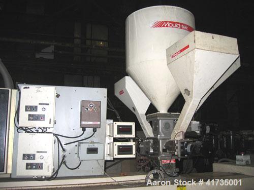 Used Davis Standard/NRM 3-1/2" Single Screw Extruder, Model PM III. 32 to 1 L/D ratio. Electrically heated, water cooled 5 zone non-vented barrel with a pump, tank, and heat exchanger. Water cooled f...