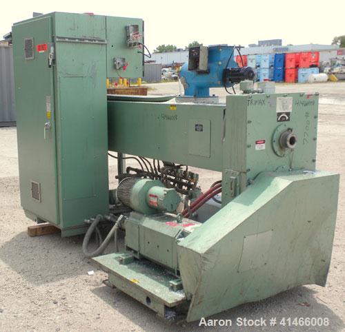 Used Davis Standard-NRM  3-1/2" Single Screw Extruder, Model PM IV. 24 to 1 L/D ratio. Electrically heated, water cooled 4 zone non-vented barrel with a pump, tank, and heat exchanger. Water cooled f...