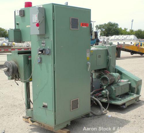 Used Davis Standard-NRM  3-1/2" Single Screw Extruder, Model PM IV. 24 to 1 L/D ratio. Electrically heated, water cooled 4 zone non-vented barrel with a pump, tank, and heat exchanger. Water cooled f...