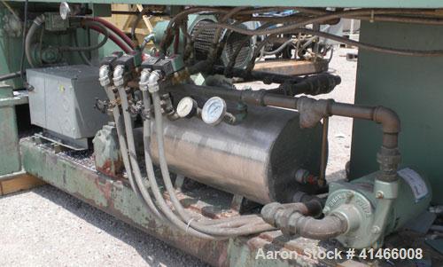 Used Davis Standard-NRM  3-1/2" Single Screw Extruder, Model PM IV. 24 to 1 L/D ratio. Electrically heated, water cooled 4 zone non-vented barrel with a pump, tank, and heat exchanger. Water cooled f...