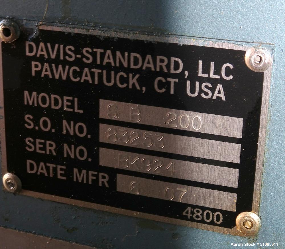 Davis Standard Super Blue 200 Single Screw Extruder