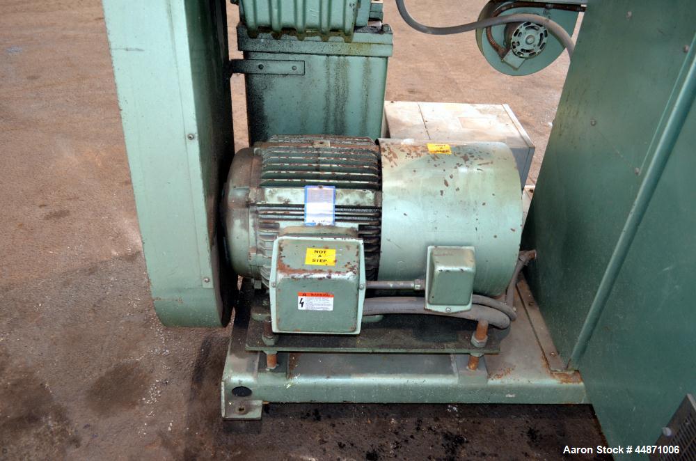 Used Davis Standard 2-1/2" Single Screw Extruder.  Approximately 24 to 1 L/D ratio. Electrically heated, air cooled 4 zone non-vented barrel, water cooled feed throat with hopper.  Driven by a 40 hp,...