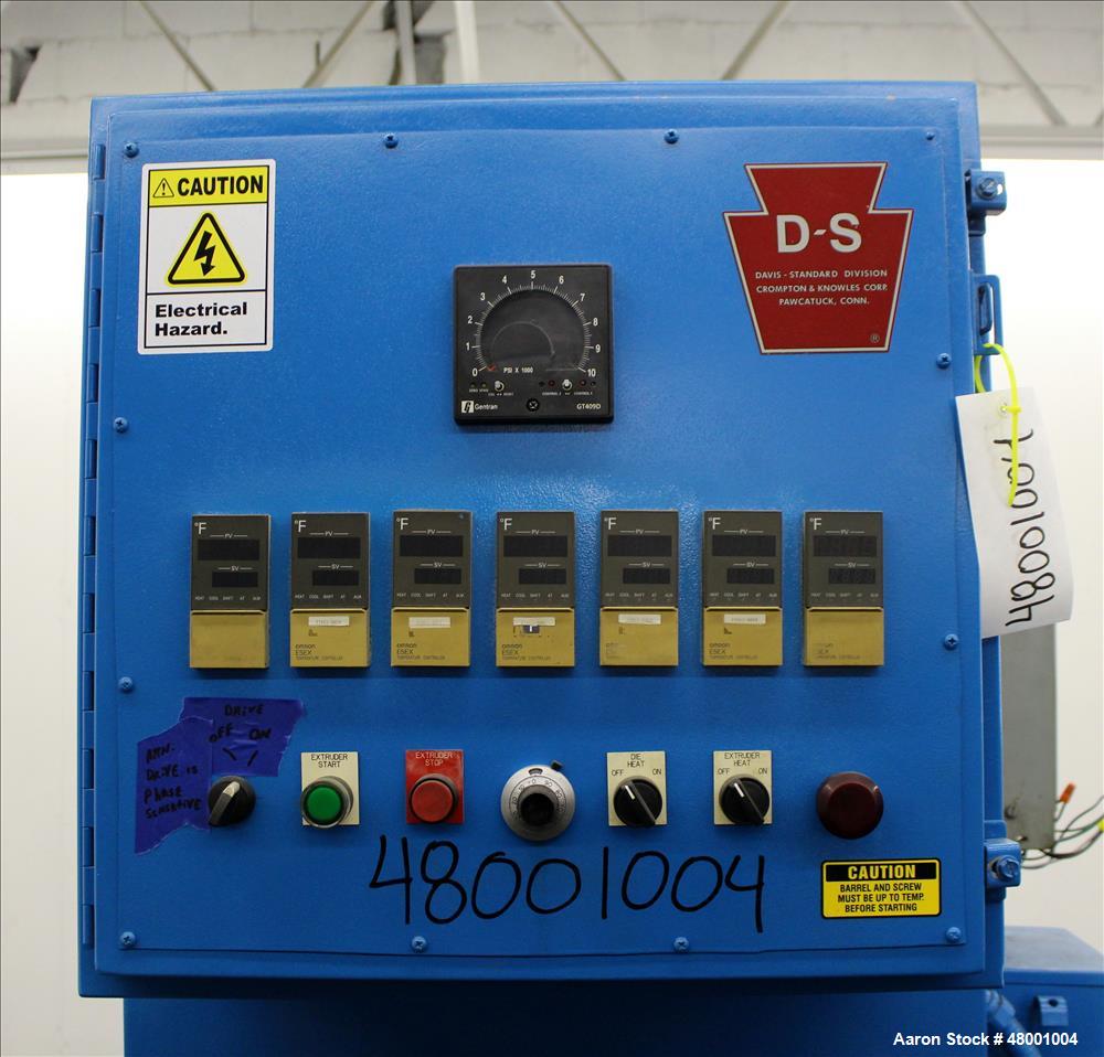 Used Davis Standard 2-1/2" Single Screw Extruder.