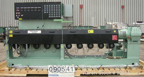 USED: Davis Standard Extruder, model 75MM25, type DSPA. 75 mm screw diameter, approximate 44:1 L/D ratio. 152 1/2" from back of feed throat to end of barrel. Electrically heated, 10 zone barrel air c...