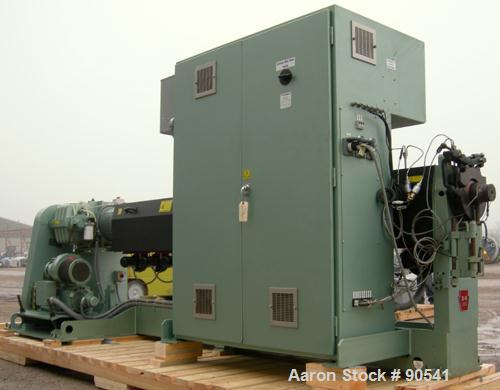 USED: Davis Standard Extruder, model 75MM25, type DSPA. 75 mm screw diameter, approximate 44:1 L/D ratio. 152 1/2" from back of feed throat to end of barrel. Electrically heated, 10 zone barrel air c...