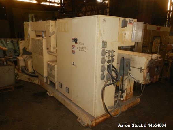 Used Deltaplast 4.5" single screw extruder, model D12045O32