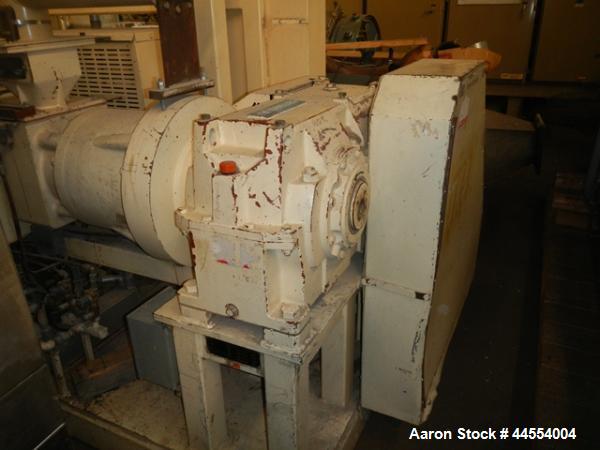 Used Deltaplast 4.5" single screw extruder, model D12045O32
