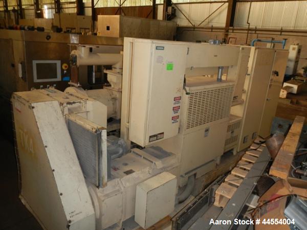 Used Deltaplast 4.5" single screw extruder, model D12045O32