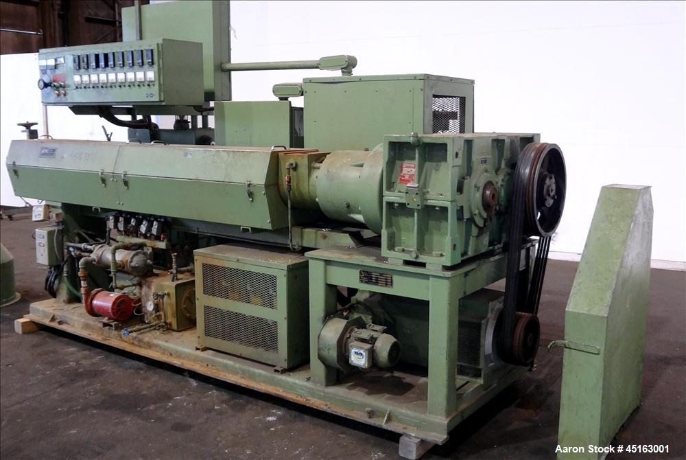 Used DeltaPlast 3-1/2" Single Screw Extruder, Model D90:350:30.